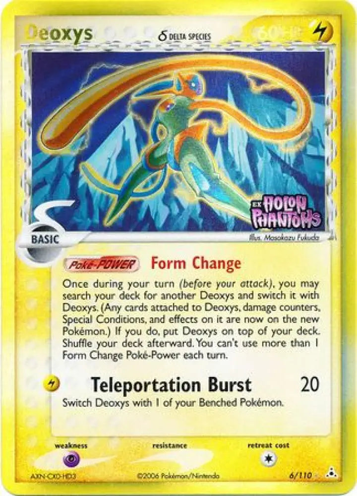 Deoxys (6/110) (Delta Species) (Stamped) [EX: Holon Phantoms] - Pokemon Single