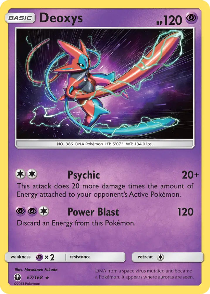 Deoxys (67/168) [Sun & Moon: Celestial Storm] - Pokemon Single