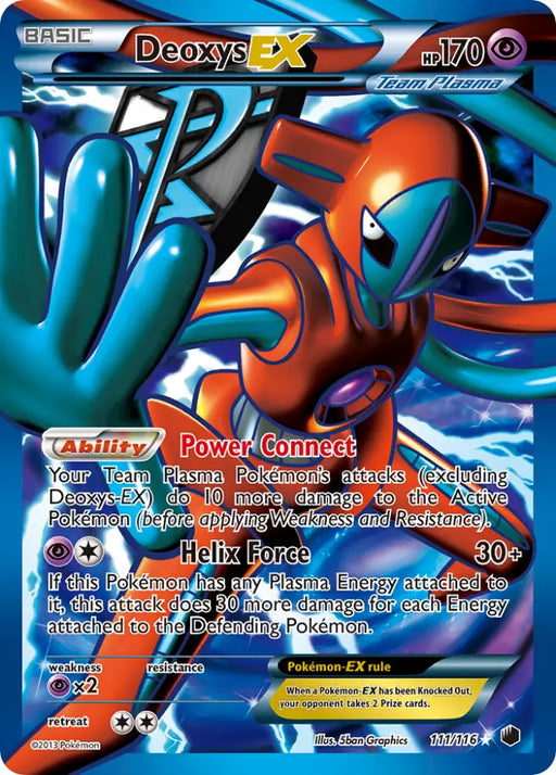 Deoxys EX (111/116) [Black & White: Plasma Freeze] - Pokemon Single