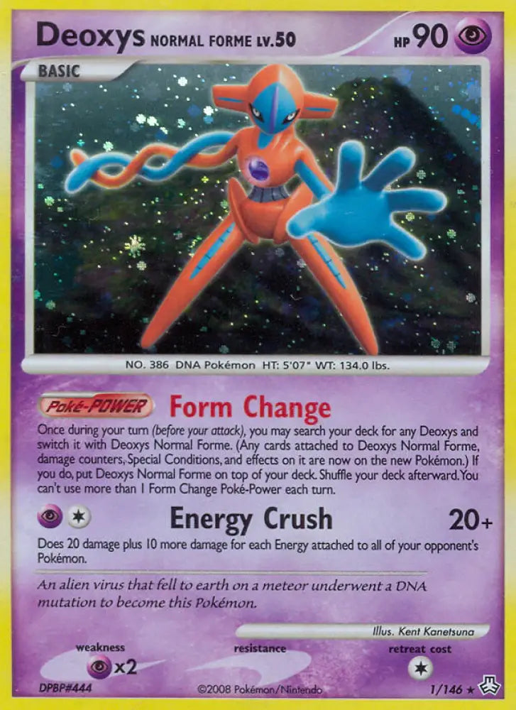 Deoxys Normal Forme (1/146) [Diamond & Pearl: Legends Awakened] - Pokemon Single