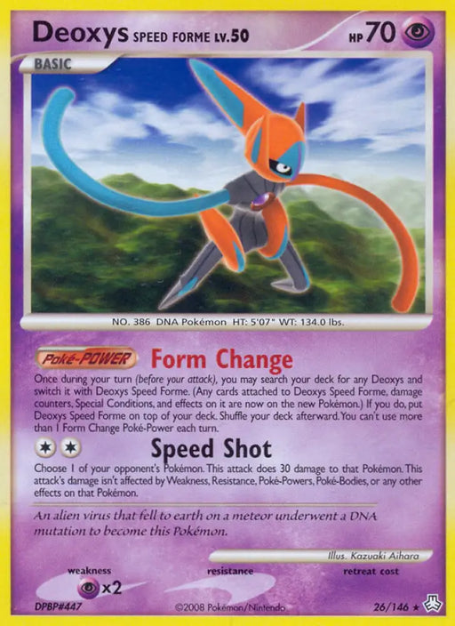 Deoxys Speed Forme (26/146) [Diamond & Pearl: Legends Awakened] - Pokemon Single