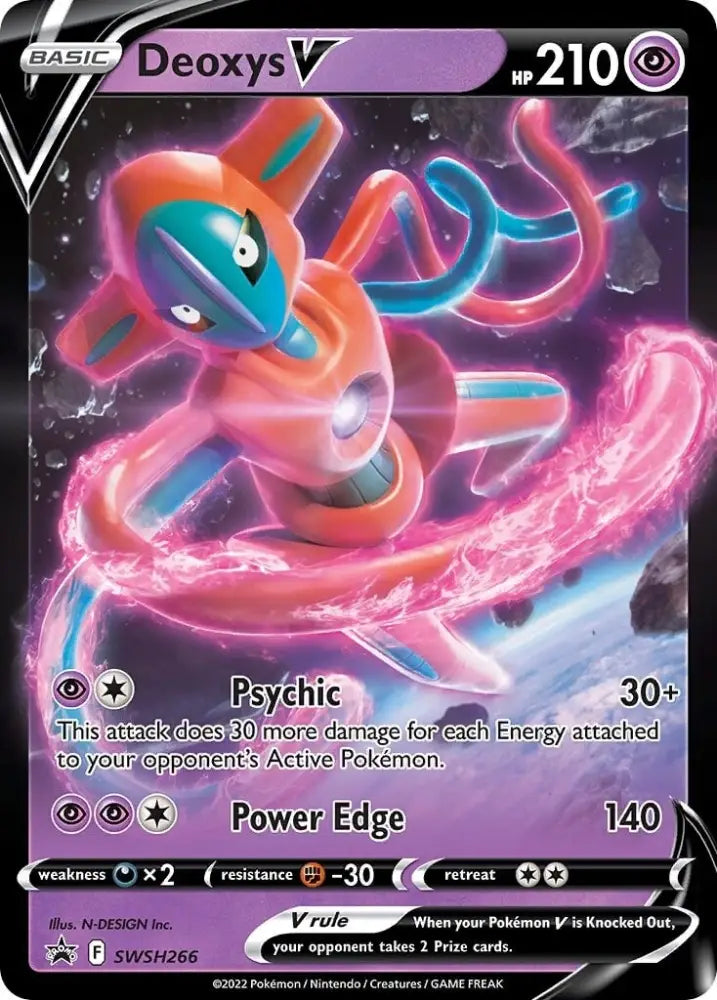Deoxys V (SWSH266) [Sword & Shield: Black Star Promos] - Pokemon Single