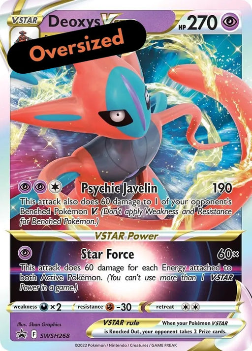 Deoxys VSTAR (SWSH268) (Jumbo Card) [Sword & Shield: Black Star Promos] - Pokemon Single