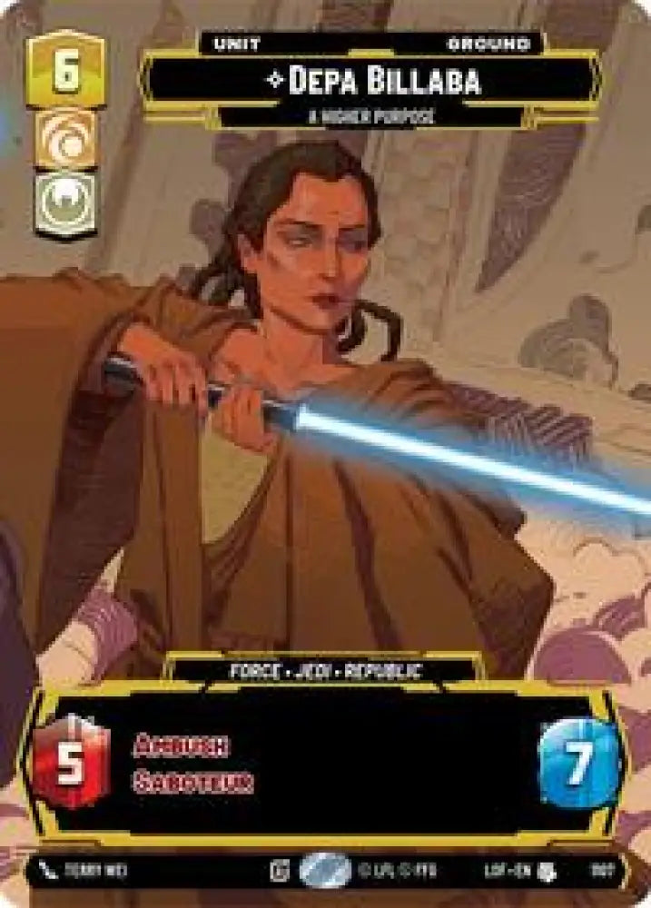 Depa Billaba - A Higher Purpose (Prestige Foil) (1107) [Legends of the Force]