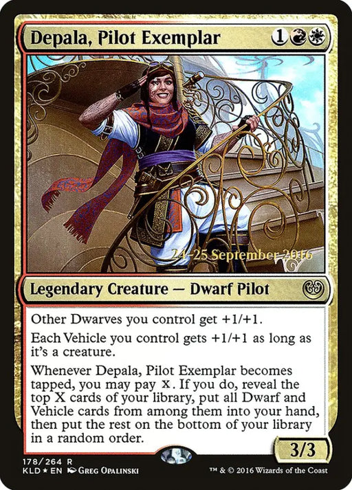 Depala Pilot Exemplar [Kaladesh Prerelease Promos] - MTG Single