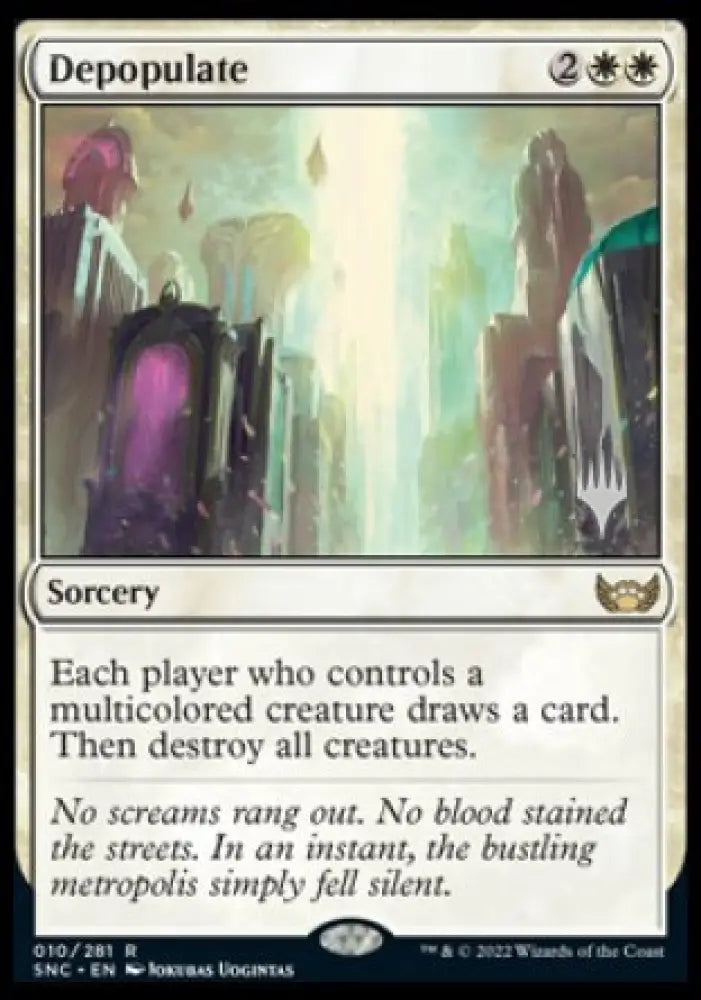 Depopulate (Promo Pack) [Streets of New Capenna Promos] - MTG Single