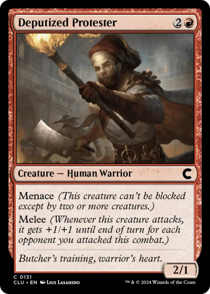 Deputized Protester [Ravnica: Clue Edition] - MTG Single