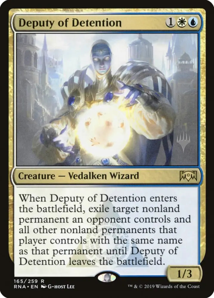 Deputy of Detention (Promo Pack) [Ravnica Allegiance Promos] - MTG Single