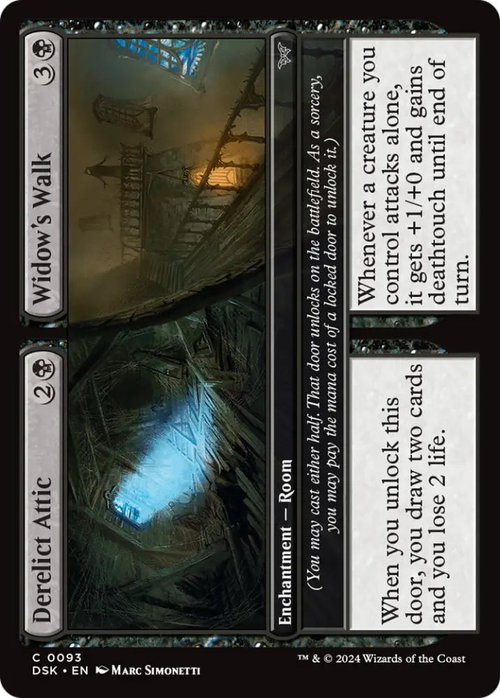 Derelict Attic // Widow’s Walk [Duskmourn: House of Horror] - MTG Single