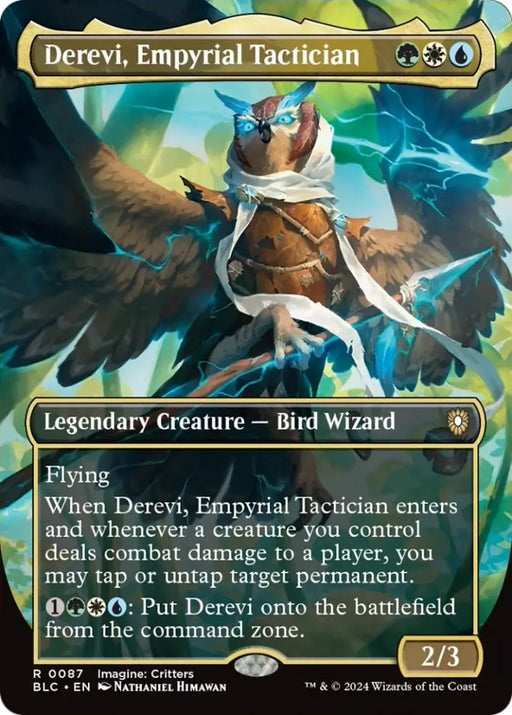 Derevi Empyrial Tactician (Borderless) [Bloomburrow Commander] - MTG Single