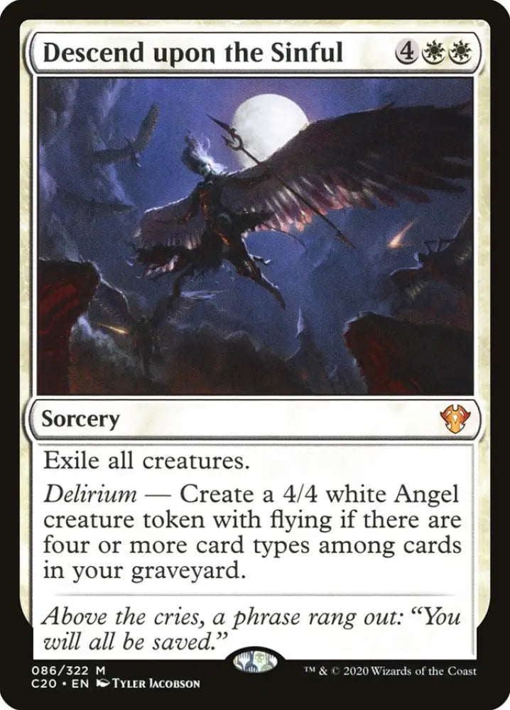 Descend upon the Sinful [Commander 2020] - MTG Single