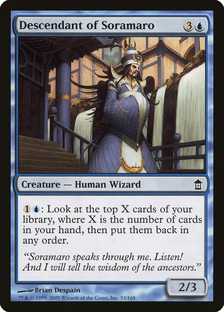 Descendant of Soramaro [Saviors of Kamigawa] - MTG Single