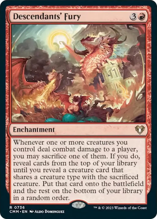Descendants’ Fury [Commander Masters] - MTG Single