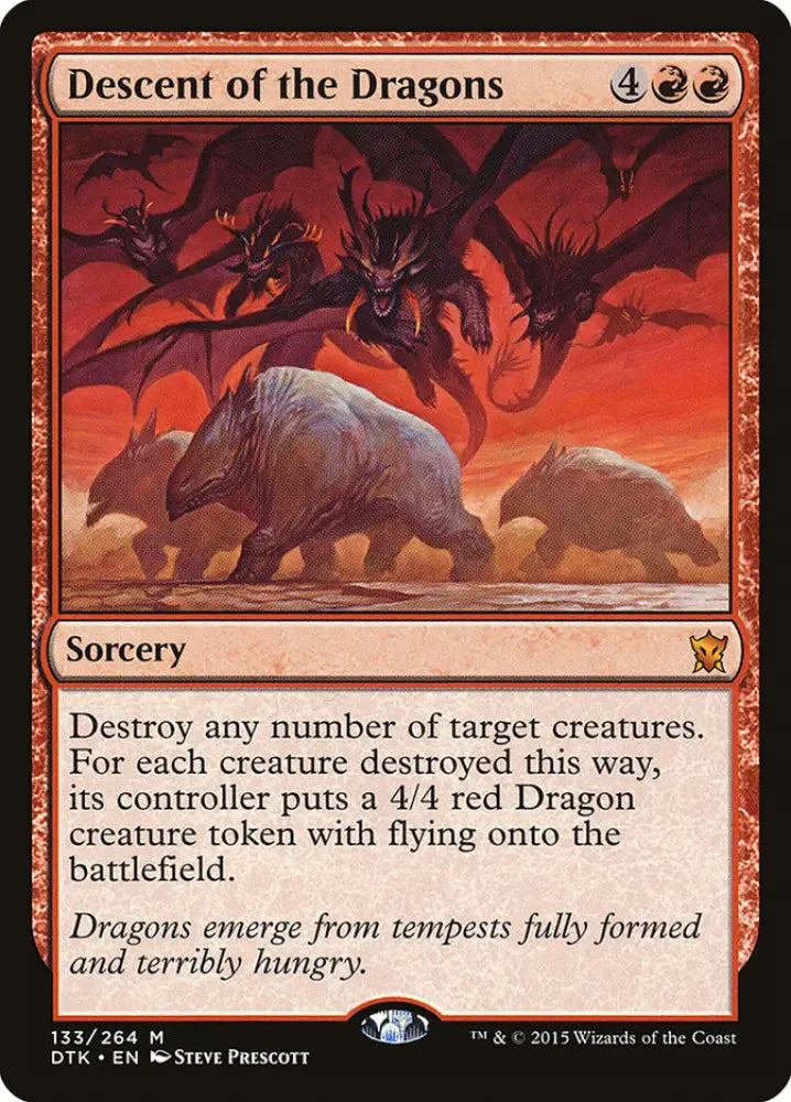 Descent of the Dragons [Dragons of Tarkir] - MTG Single