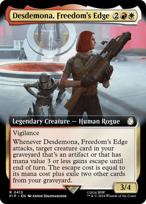 Desdemona Freedom’s Edge (Extended Art) [Fallout] - MTG Single
