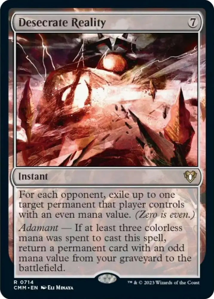 Desecrate Reality [Commander Masters] - MTG Single
