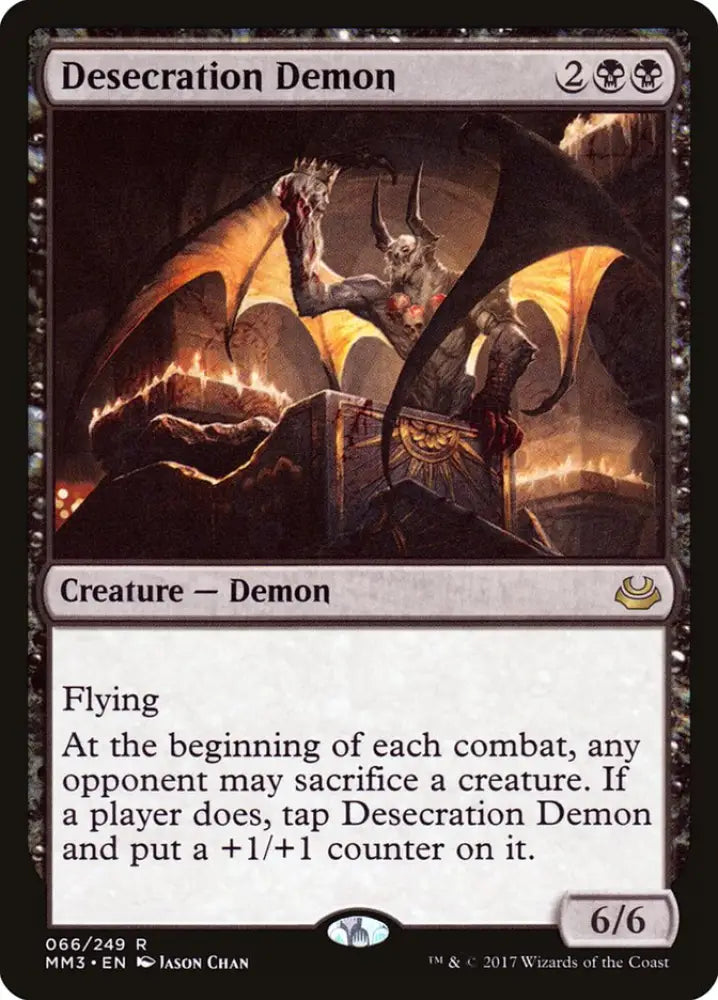 Desecration Demon [Modern Masters 2017] - MTG Single