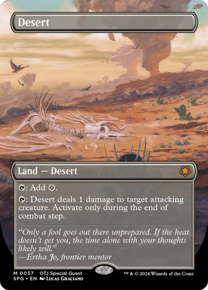 Desert (Borderless) [Outlaws of Thunder Junction Special Guests] - MTG Single