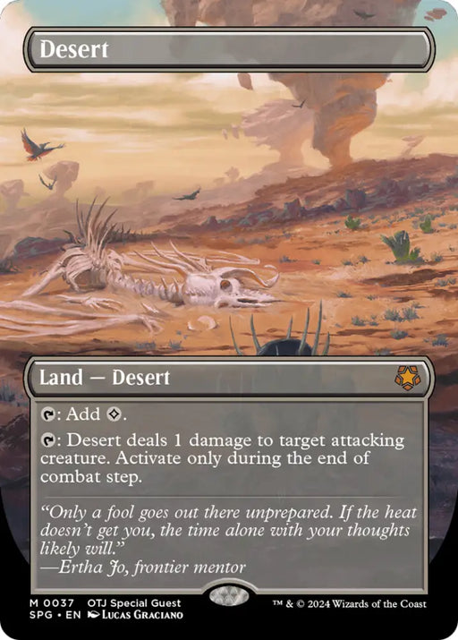 Desert (Borderless) [Outlaws of Thunder Junction Special Guests] - MTG Single
