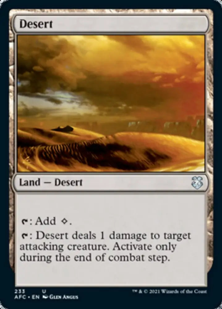 Desert [Dungeons & Dragons: Adventures in the Forgotten Realms Commander] - MTG Single