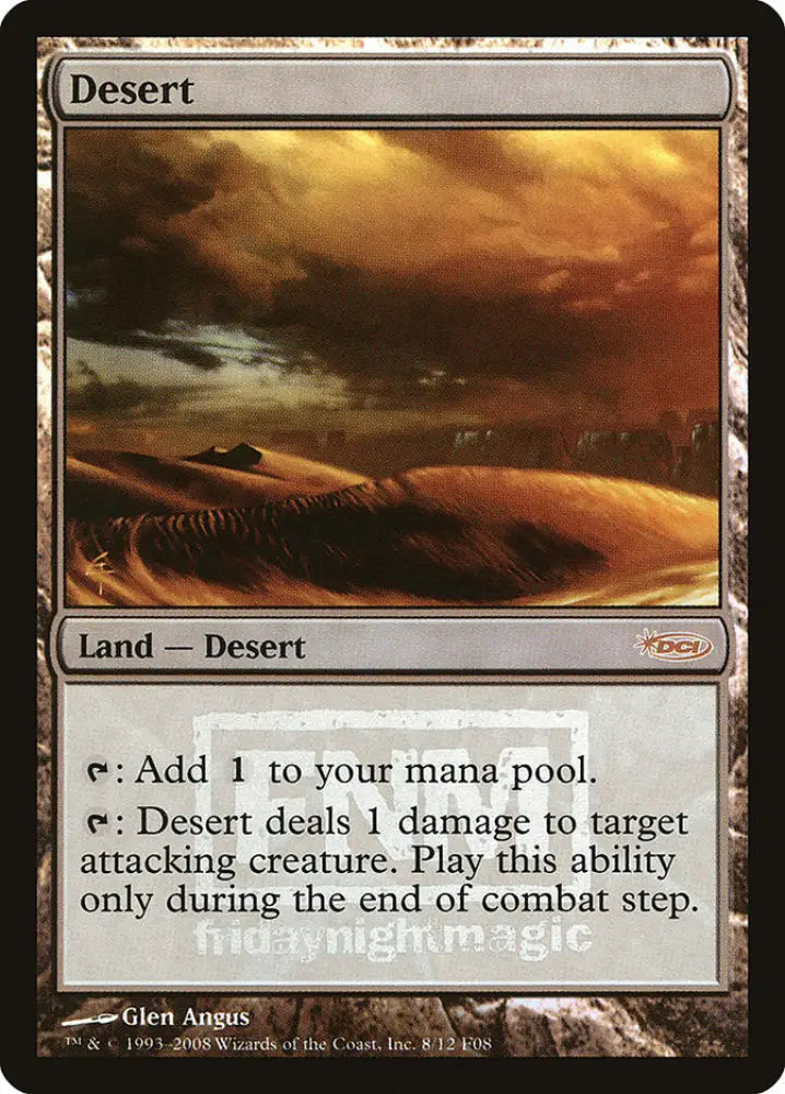 Desert [Friday Night Magic 2008] - MTG Single