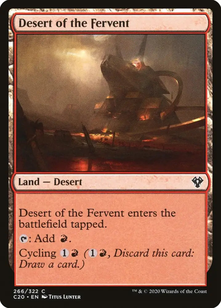 Desert of the Fervent [Commander 2020] - MTG Single