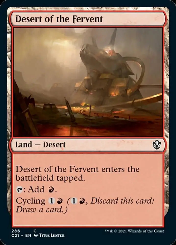 Desert of the Fervent [Commander 2021] - MTG Single