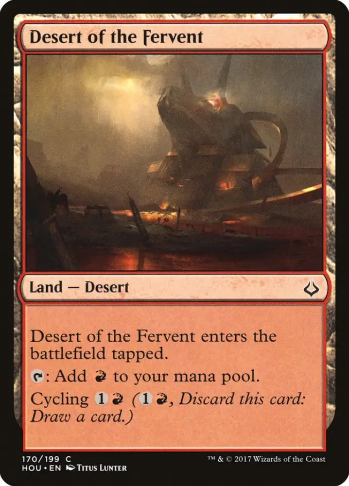 Desert of the Fervent [Hour of Devastation] - MTG Single