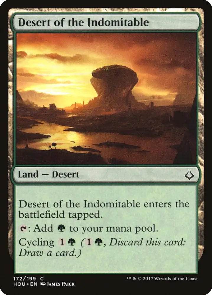 Desert of the Indomitable [Hour of Devastation] - MTG Single
