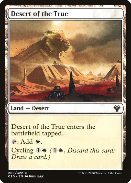 Desert of the True [Commander 2020] - MTG Single