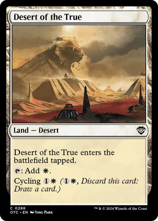 Desert of the True [Outlaws of Thunder Junction Commander] - MTG Single