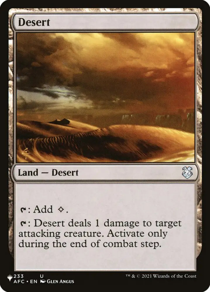 Desert [The List] - MTG Single