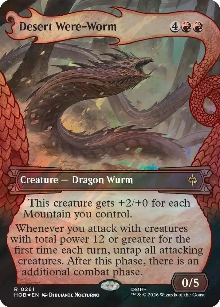 Desert Were-Worm (Showcase) (Surge Foil) (261) [The Hobbit]