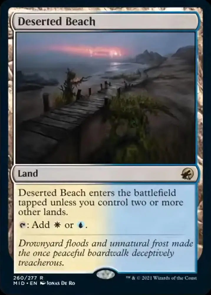 Deserted Beach [Innistrad: Midnight Hunt] - MTG Single