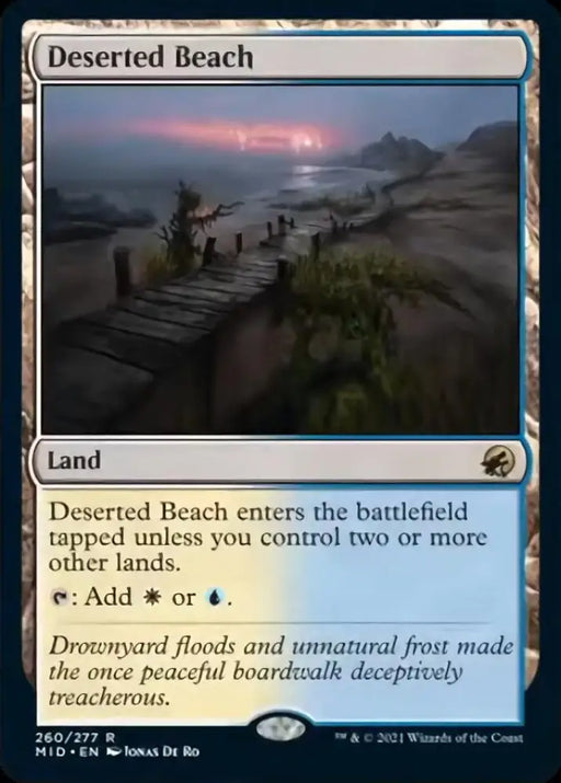 Deserted Beach [Innistrad: Midnight Hunt] - MTG Single