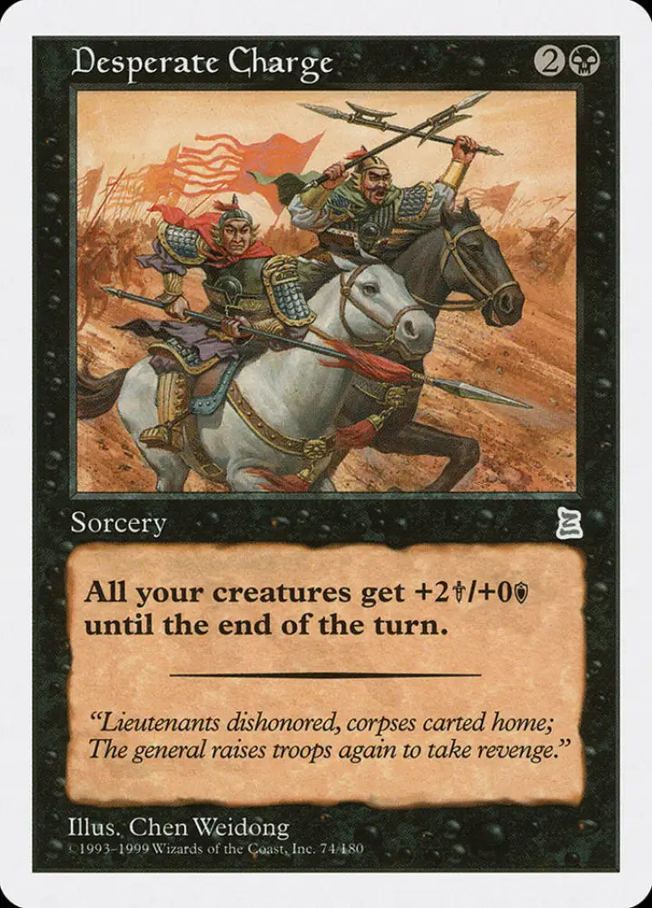 Desperate Charge [Portal Three Kingdoms] - MTG Single