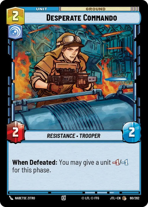 Desperate Commando (060/257) [Jump to Lightspeed] - Star Wars: Unlimited Single