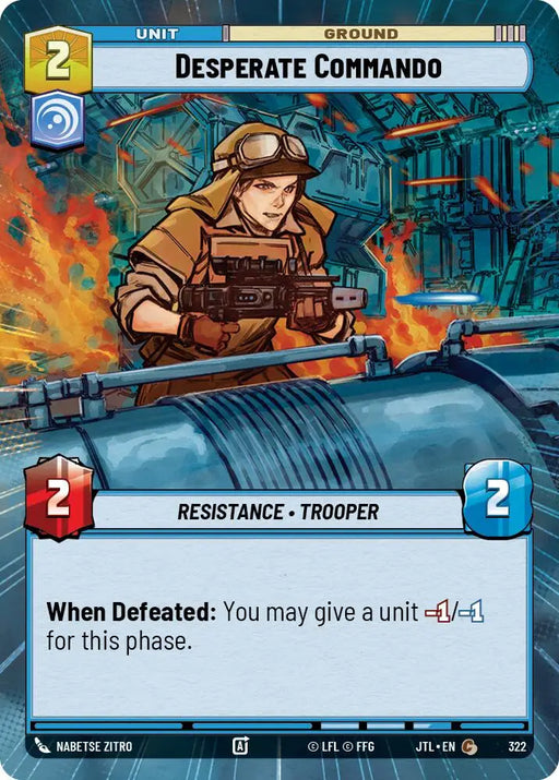 Desperate Commando (Hyperspace) (322) [Jump to Lightspeed] - Star Wars: Unlimited Single