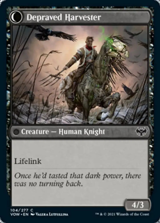 Desperate Farmer // Depraved Harvester [Innistrad: Crimson Vow] - MTG Single
