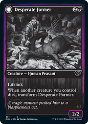 Desperate Farmer // Depraved Harvester [Innistrad: Double Feature] - MTG Single
