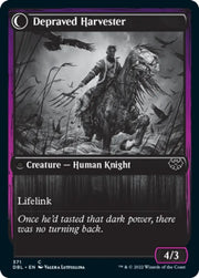 Desperate Farmer // Depraved Harvester [Innistrad: Double Feature] - MTG Single