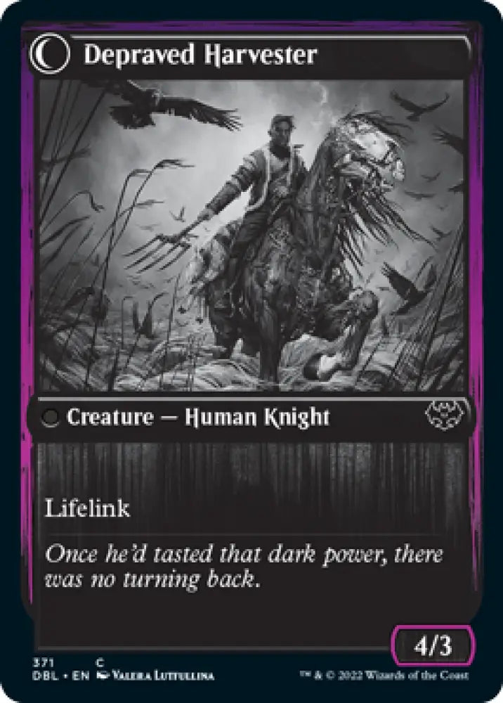 Desperate Farmer // Depraved Harvester [Innistrad: Double Feature] - MTG Single