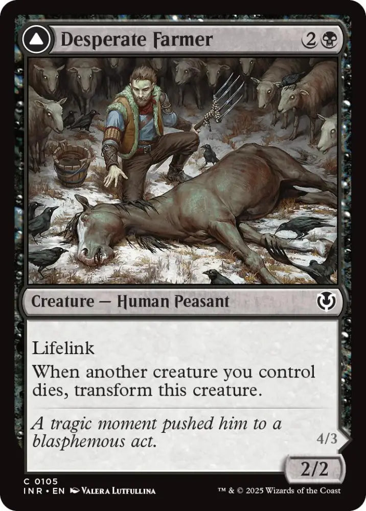 Desperate Farmer // Depraved Harvester [Innistrad Remastered] - MTG Single
