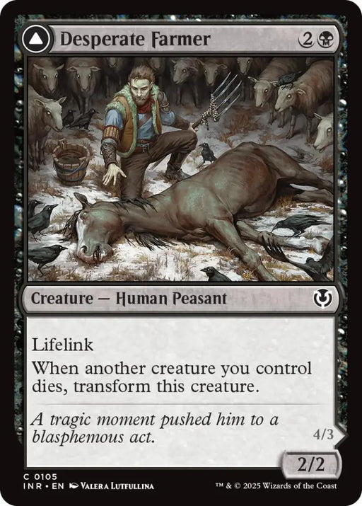 Desperate Farmer // Depraved Harvester [Innistrad Remastered] - MTG Single