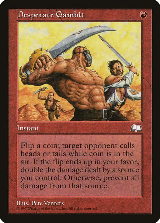 Desperate Gambit [Weatherlight] - MTG Single