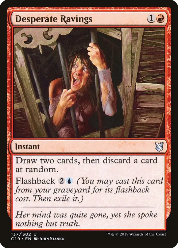 Desperate Ravings [Commander 2019] - MTG Single
