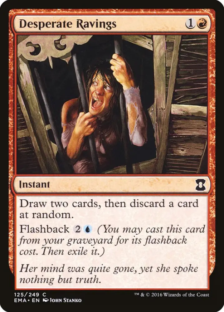 Desperate Ravings [Eternal Masters] - MTG Single