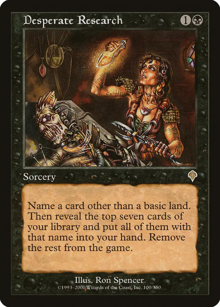 Desperate Research [Invasion] - MTG Single