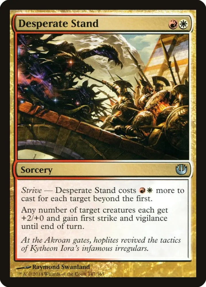 Desperate Stand [Journey into Nyx] - MTG Single