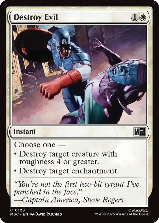 Destroy Evil (Surge Foil) (128) [Marvel Super Heroes Commander]